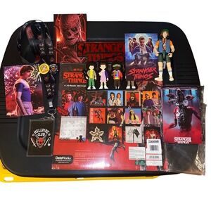 Stranger Things Bundle Dustin Action Figure 2023 Calendar Hellfire Club Lanyard
